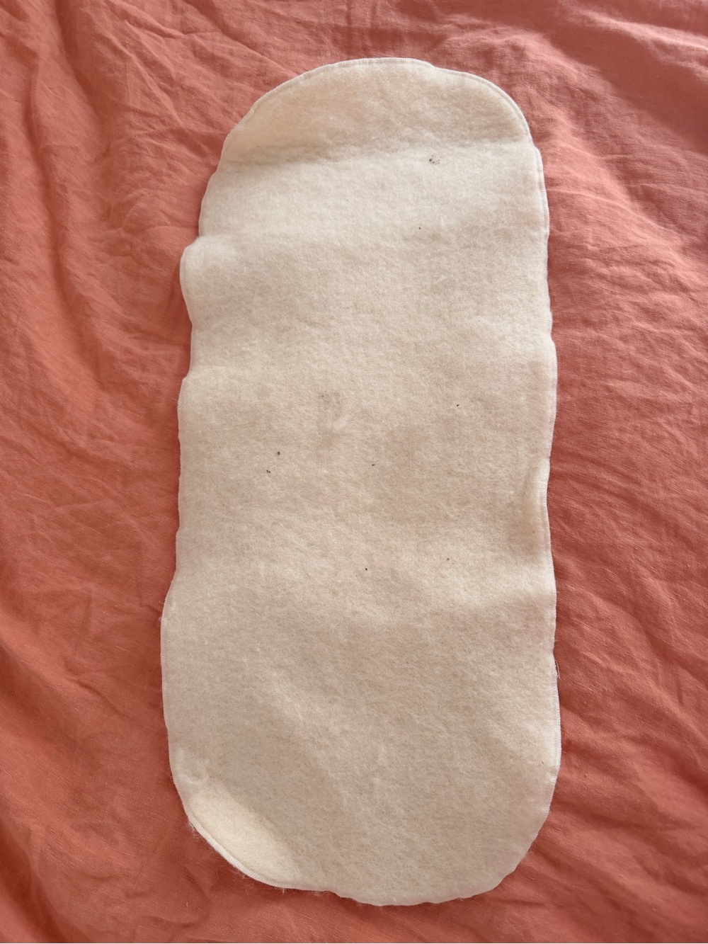 100% Organic Wool Changing Pad - Cream “Puddle Pad” - Picture 6 of 11